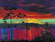 Nikifor Krylov Rylov Sunset painting
